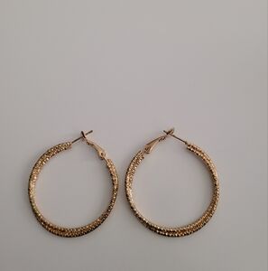 Gold hoop earrings